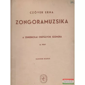 Zongoramuzsika - A zeneiskolai osztályok számára III.