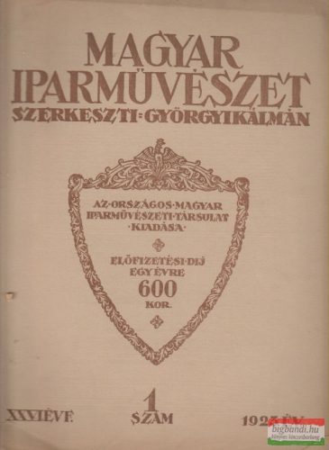 Magyar Iparművészet 1923. 1. szám