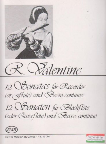12 Sonatas for Recorder (or flute) and Basso continuo