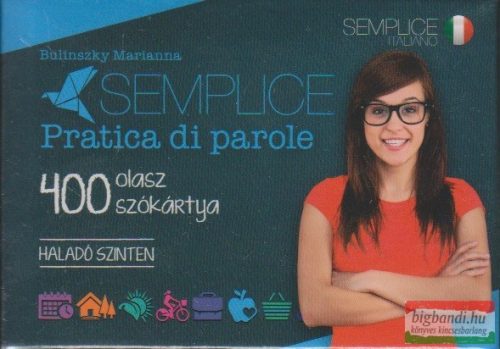 Semplice Pratica di parole 400 olasz szókártya haladó szinten