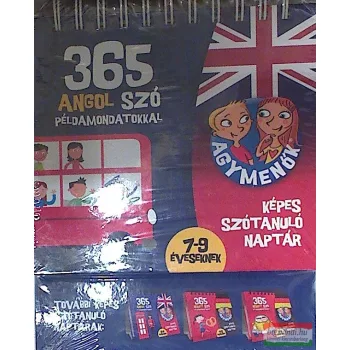   365 angol szó példamondatokkal képes szótanuló naptár 7-9 éveseknek