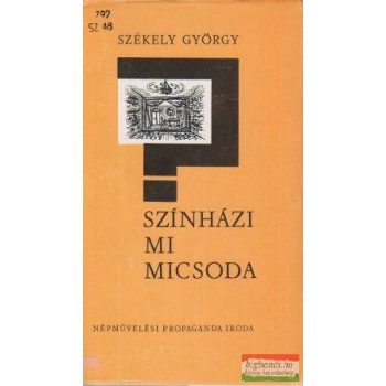   Színházi mi micsoda - tanulmányok a színházművészet alapjairól