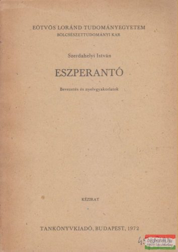 Szerdahelyi István - Eszperantó