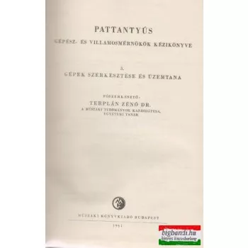   Pattantyús gépész- és villamosmérnökök kézikönyve 3.