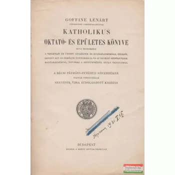 Goffine Lénárt katholikus oktató- és épületes könyve