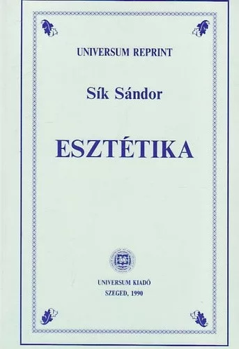 Sík Sándor - Esztétika