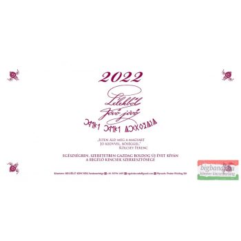 Regélő asztali naptár 2022