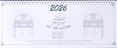 Regélő asztali naptár 2026