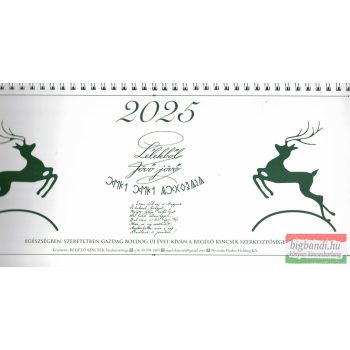 Regélő asztali naptár + tartó 2025