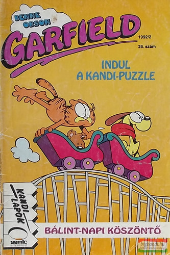 Garfield 1992/2. február  - Bálint-napi köszöntő/Színes képregény 26. szám 