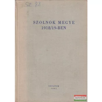 Szolnok megye 1918/19-ben