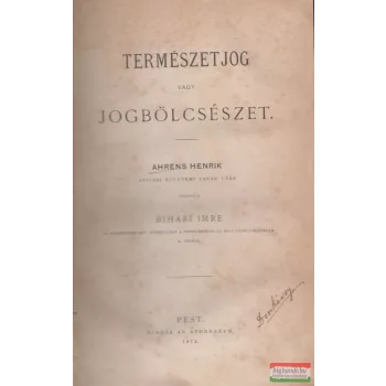 Ahrens Henrik – Természetjog vagy jogbölcsészet