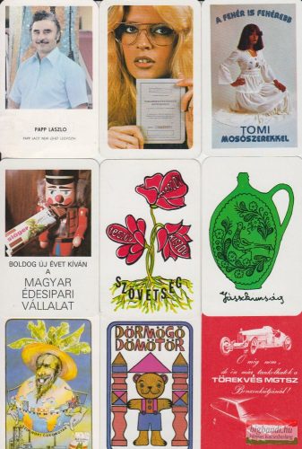 Kártyanaptárak - 1980. évi