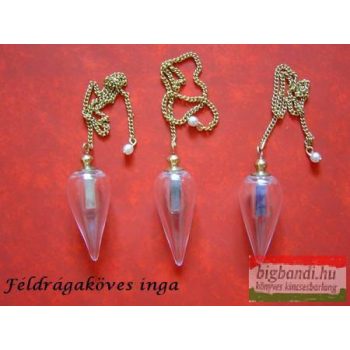 Féldrágaköves inga