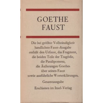 Johann Wolfgang Goethe - Faust