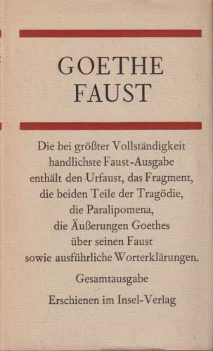 Johann Wolfgang Goethe - Faust