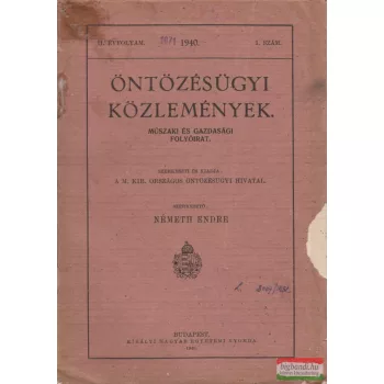   Öntözésügyi közlemények - Műszaki és gazdasági folyóirat II. évfolyam 1940./1.