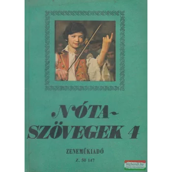 Leszler József szerk. - Nótaszövegek 4.