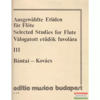 Válogatott etűdök fuvolára III.