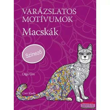 Varázslatos motívumok - Macskák - Színező