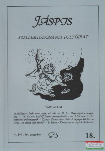 Jáspis - Szellemtudományi folyóirat 18. V. Évf. 1994 december
