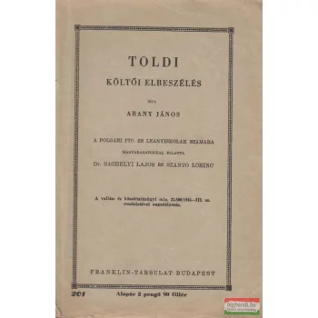 Arany János - Toldi - Költői elbeszélés