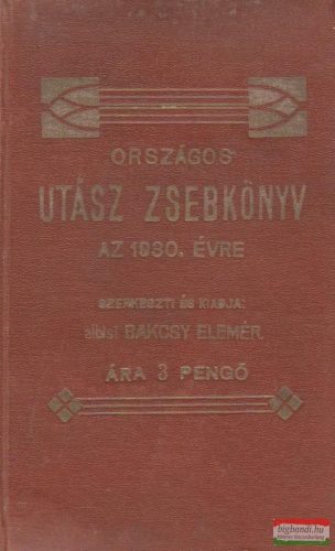 Országos Utász Zsebkönyv az 1930. évre