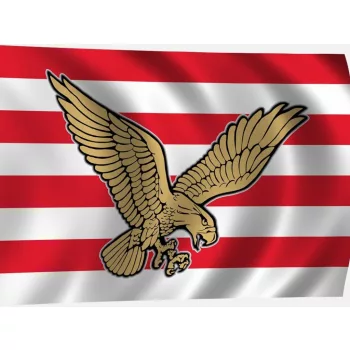 Árpád-sávos zászló Turul madárral 60x40 cm-es