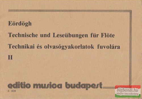 Eördögh János - Technikai és olvasógyakorlatok fuvolára II.