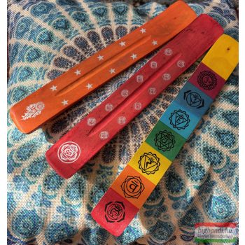 Fa füstölőtartó - színes