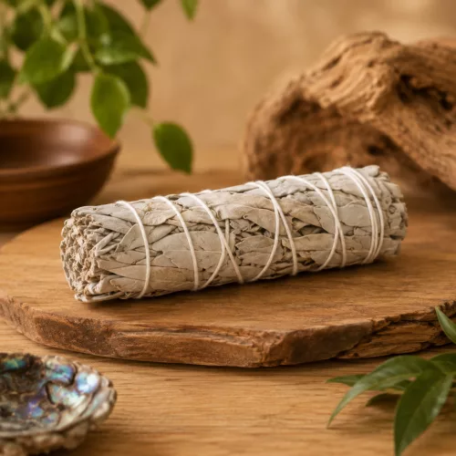 Fehér zsálya füstölőköteg – White Sage Smudge Stick