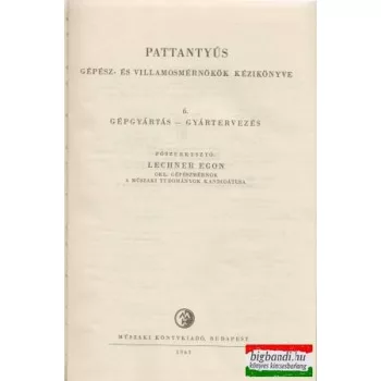   Pattantyús gépész- és villamosmérnökök kézikönyve 6.