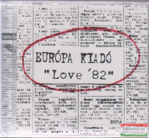 Európa Kiadó: Love 82 CD