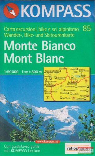 Monte Bianco - Mont Blanc 1:50 000