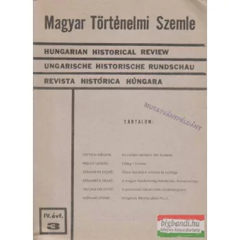 Magyar Történelmi Szemle IV./3