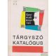 Csomor Tibor - Tárgyszó katalógus - Gyermekkönyvtár