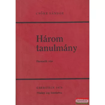Csőke Sándor - Három tanulmány