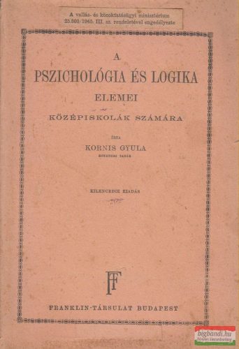 A pszichológia és logika elemei középiskolák számára