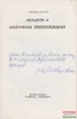 Erdélyi István - Adalékok a magyarság eredetkérdéséhez (dedikált példány)