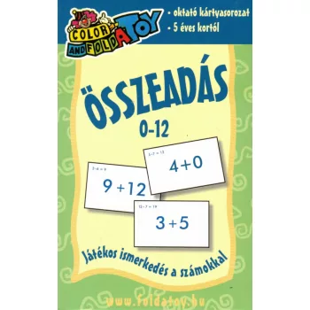   Összeadás kártya 0-12 - Játékos ismerkedés a számokkal