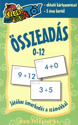 Összeadás kártya 0-12 - Játékos ismerkedés a számokkal