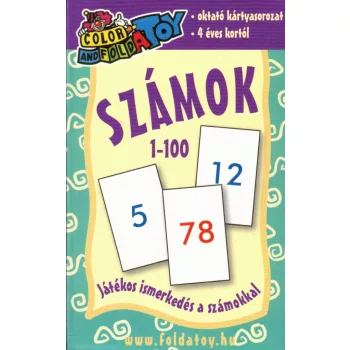 Számok kártya 1-100 - Játékos ismerkedés a számokkal