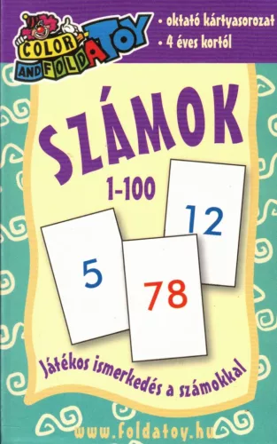 Számok kártya 1-100 - Játékos ismerkedés a számokkal