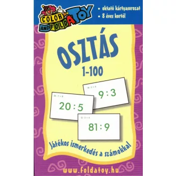 Osztás kártya 1-100 - Játékos ismerkedés a számokkal