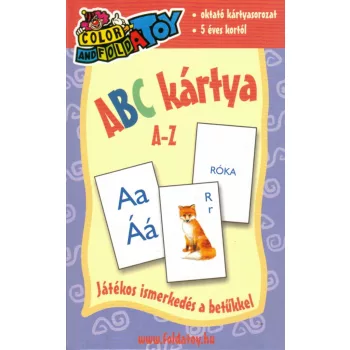 ABC kártya A-Z - Játékos ismerkedés a betűkkel