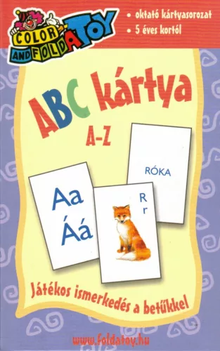 ABC kártya A-Z - Játékos ismerkedés a betűkkel