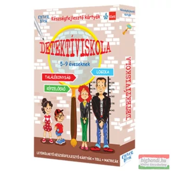   Detektíviskola - készségfejlesztő kártyák 5-9 éveseknek
