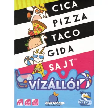 Cica, pizza, taco, gida, sajt társasjáték - vízálló!