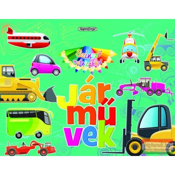 Színező matricákkal - Járművek