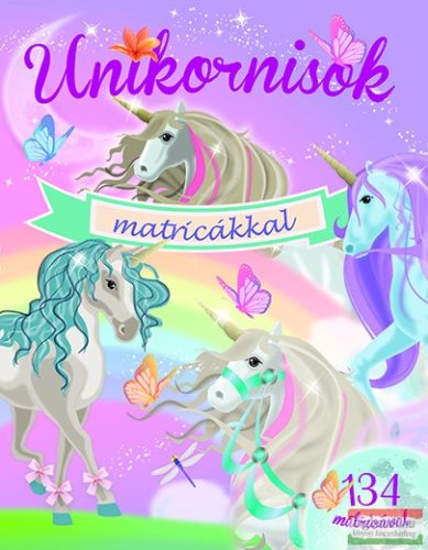 Unikornisok - 134 matricával/lila